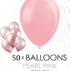 Pearl pink gummiballonger 50 pk