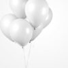 Hvite ballonger 50 pk