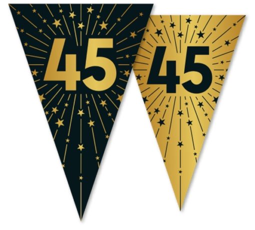 Flaggbanner 45 år golden celebrations 10 meter