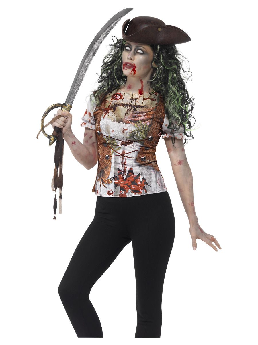 Zombie pirate wench t-shirt M