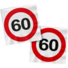 60 år traffic sign servietter 20pk