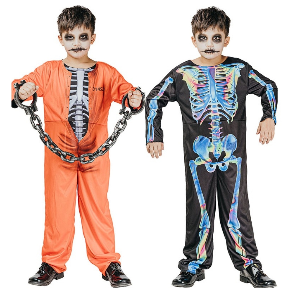 COSTUME REVERSIBLE PRISONER/SKELETON 134/140