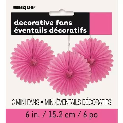 Magenta pyntevifter 3pk 15,2cm