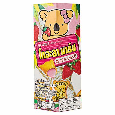 Lotte koalas march strawberry biscuit 37g