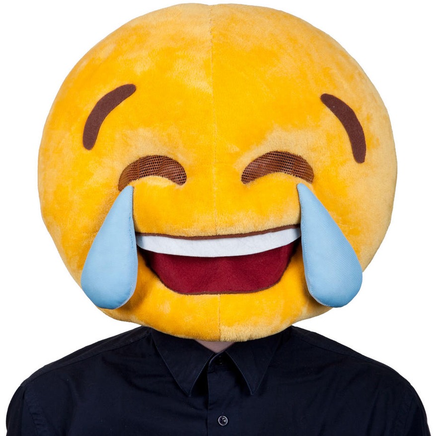 Maskothode Emoji cry laughing
