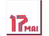 Servietter 17. mai Flagg Norge 20pk