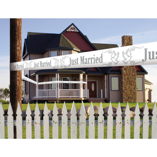 Just Married Barricade Tape 15 m