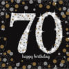 Servietter sparkling celebration 70 år 16pk