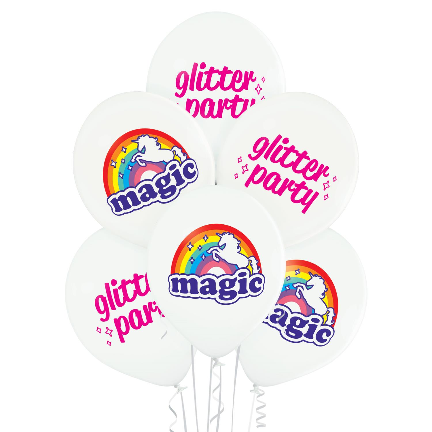 Magical unicorn pastel ballonger 6pk