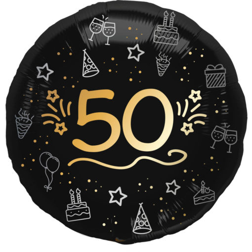 Foil Balloon "50" Shining Glam 45 cm