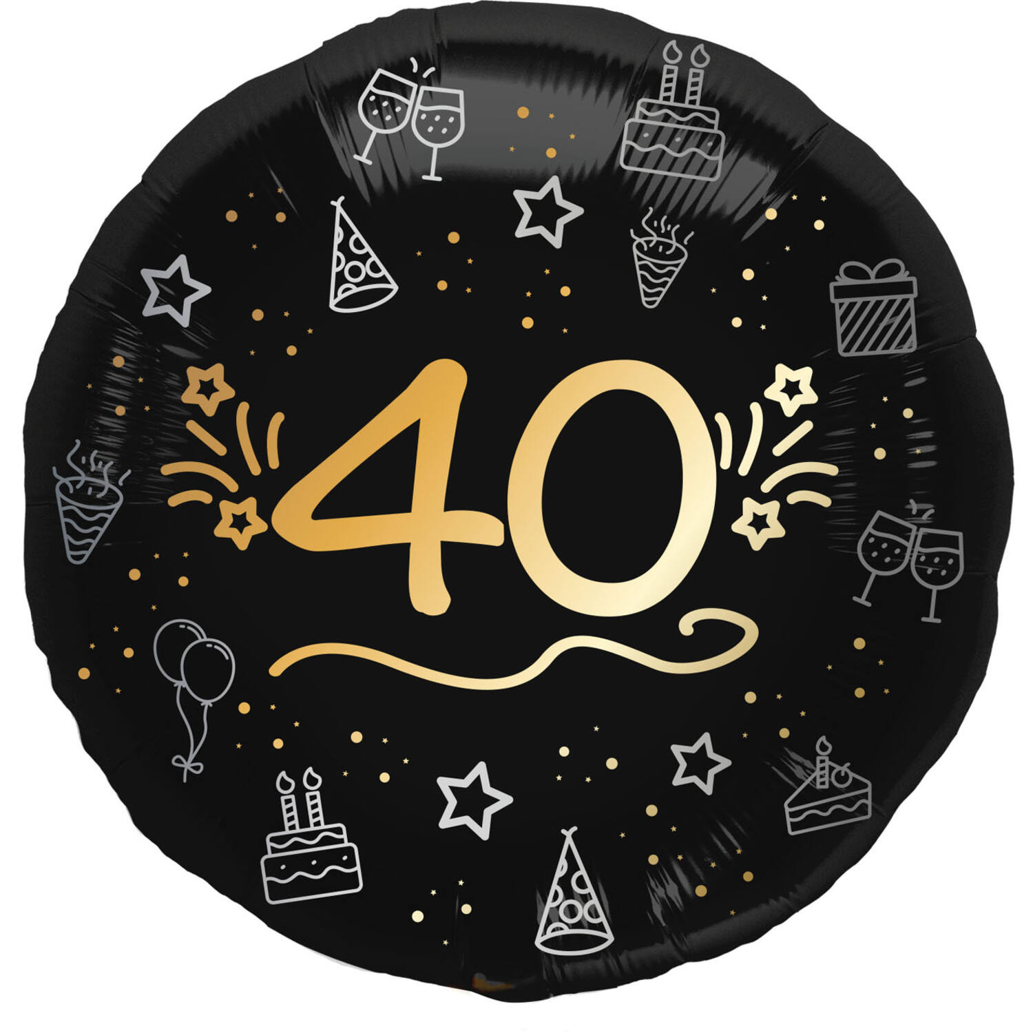 Foil Balloon "40" Shining Glam 45 cm