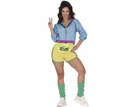 80s neon roller girl M