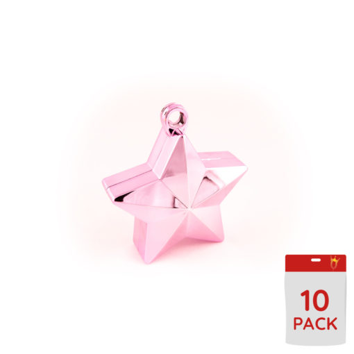 Ballongvekt mørk rosa stjerne