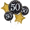 Ballongbukett 50 år sparkling