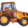 Orange traktor folieballong 75cm