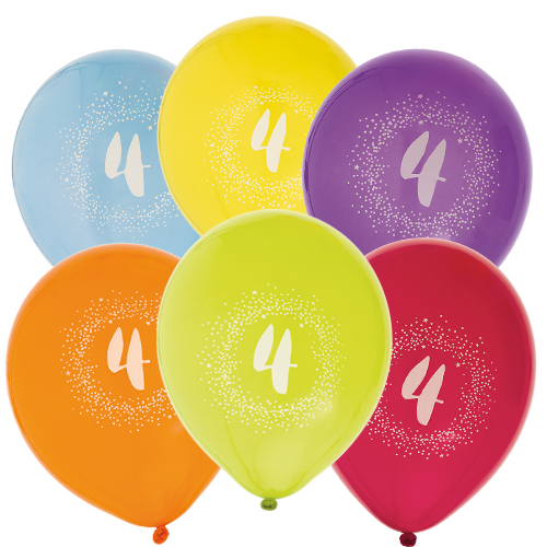6 pk ballonger 4th birthday