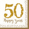 50 years gold anniversary servietter 16pk
