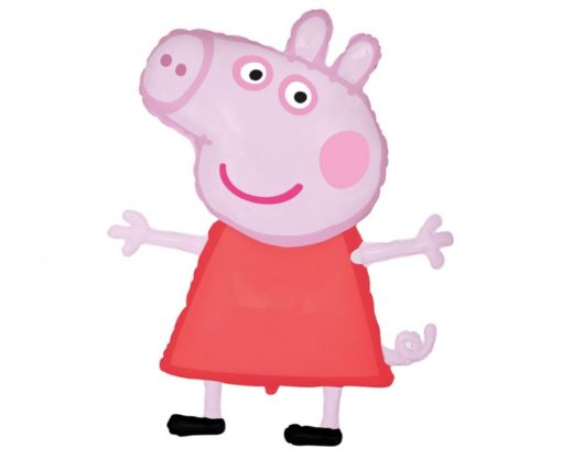 Peppa pig red dress folieballong 102cm