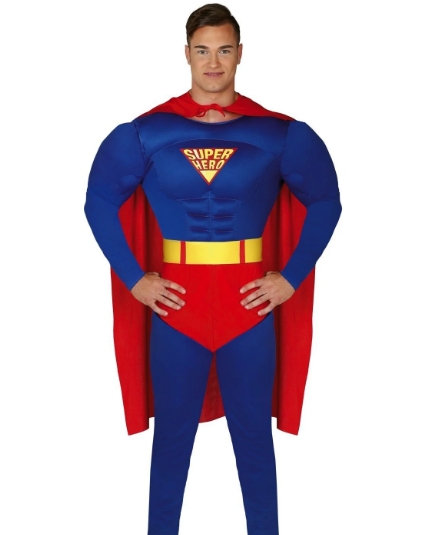 Superman med muskler superhero L