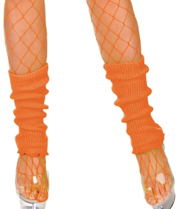 80s leggvarmere neon orange