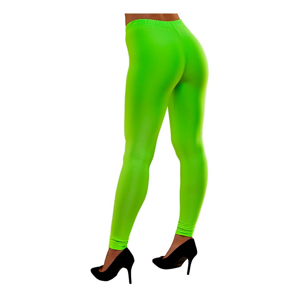80s neon leggings grønn XS/S