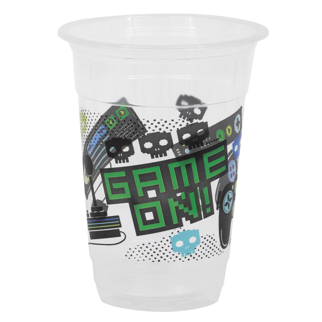 Gamer Birthday plastkopper 4,5dl 8pk
