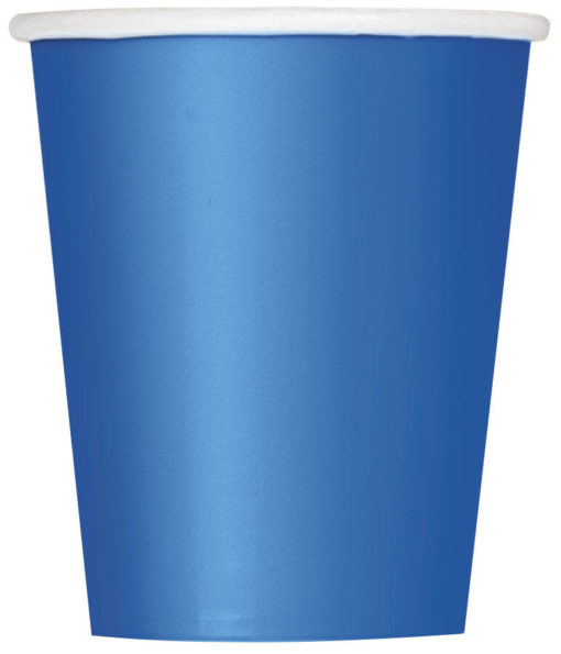 Pappkopper mørk blå 270ml 8pk