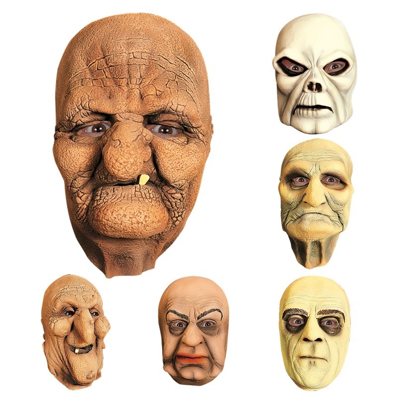 Halloween latexmasker assortert