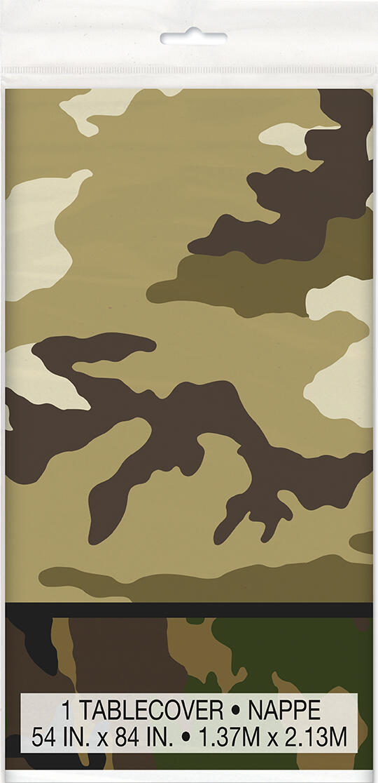 Militærkamuflasje plastduk 137x213cm