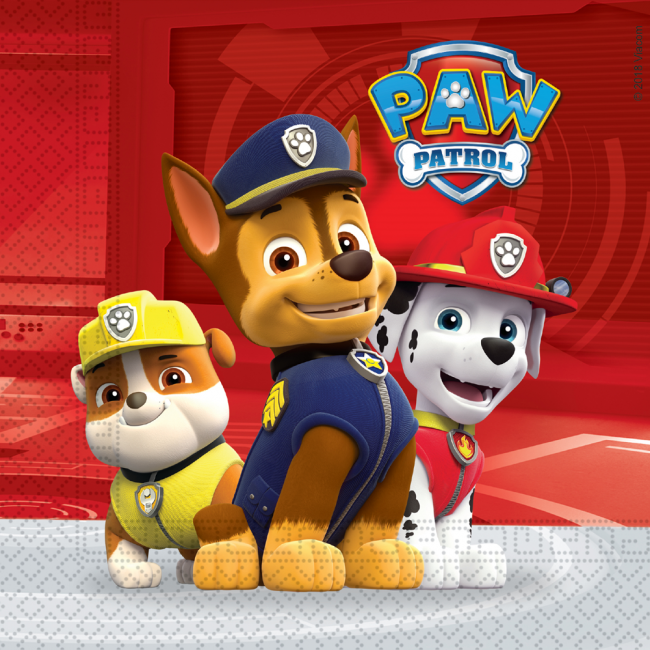 Paw patrol ready for action servietter 20pk