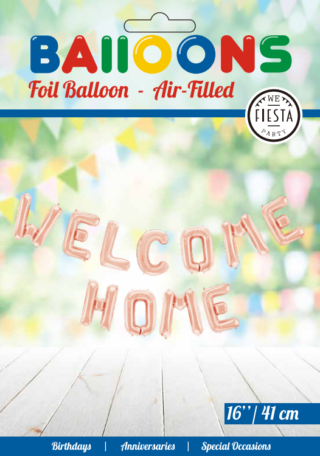 Ballong-ord WELCOME HOME rosegold