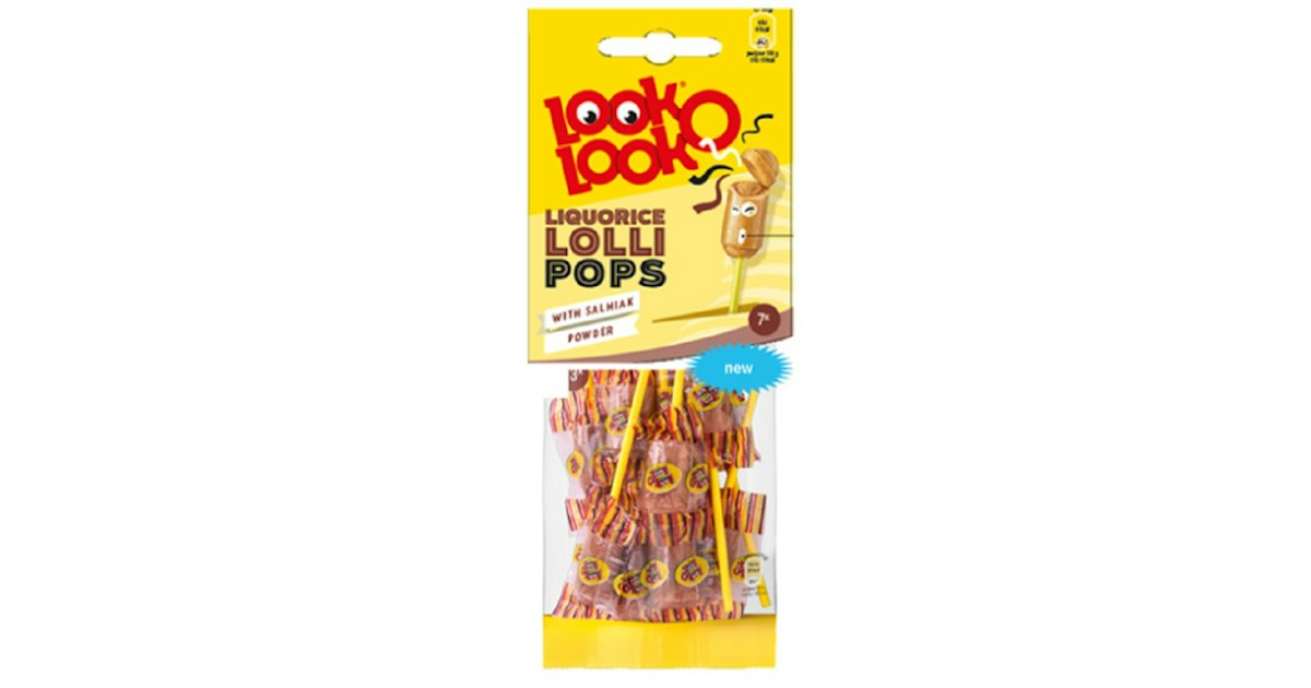 LookOlook liquorice lollipops 7pk