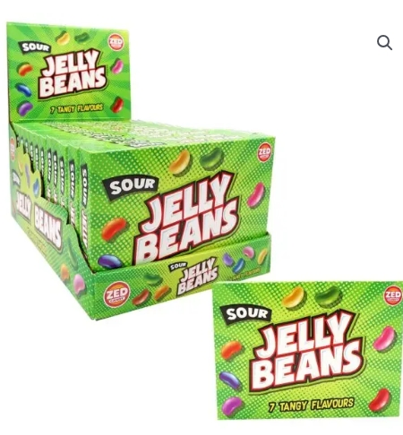 ZED CANDY SOUR JELLY BEANS BOX 120g