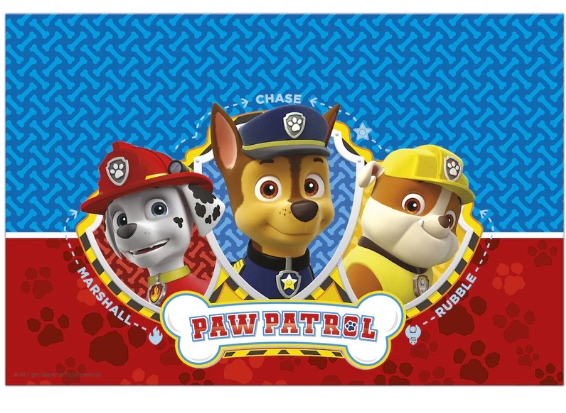 Plastduk Paw Patrol 120x180cm