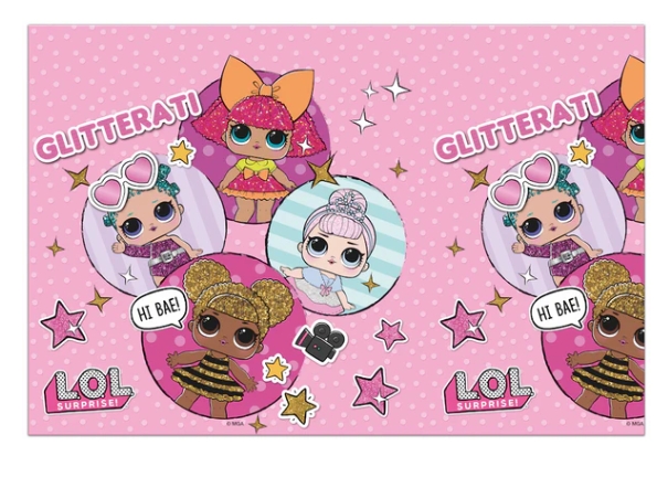 Plastduk LOL Surprise Glitterati 120x180cm