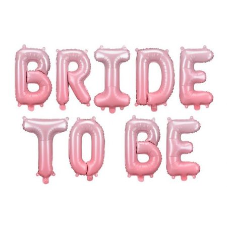 Bride to be bokstavballonger ombre rosa