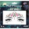 Face jewels pink flamingo glow in dark
