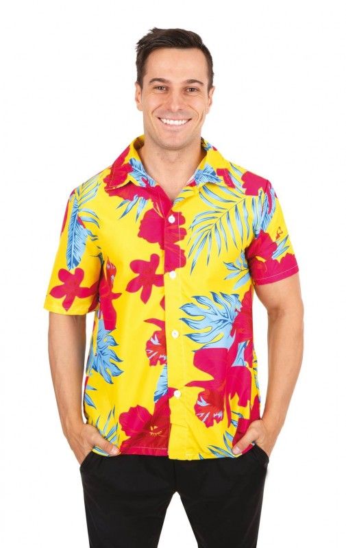 Hawaiiskjorte flowers S/M