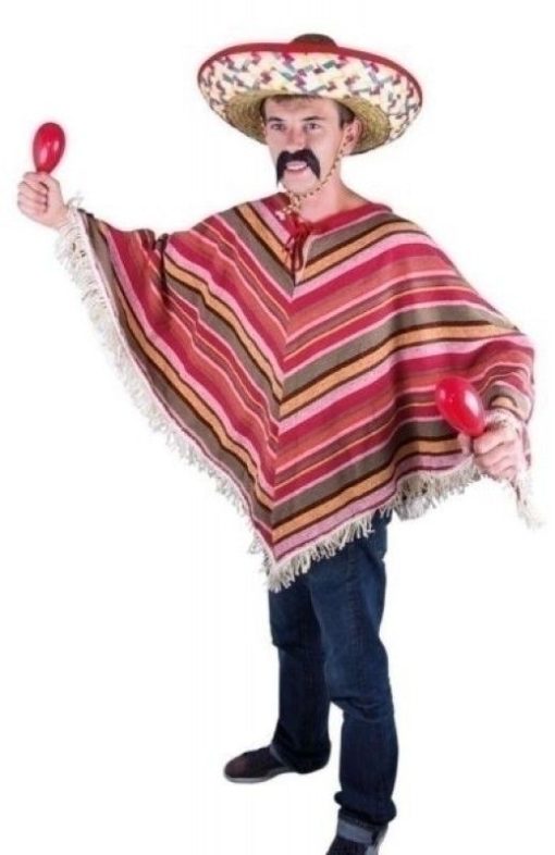 Meksikansk poncho (onesize)