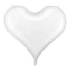 Folieballong hvitt hjerte 61x53 cm