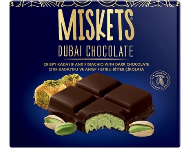 MISKETS DUBAI DARK CHOCOLATE 100g (spesialimport)