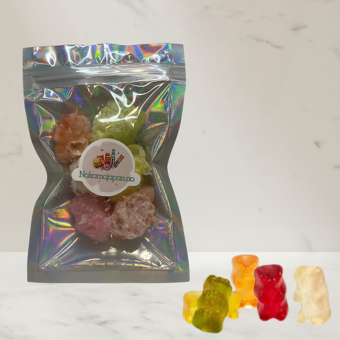 Freeze dried candy gummy bears