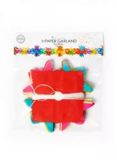 Floral papirgirlander 6 meter