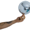 Speilballong sølv metallic 18 cm