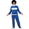 80s retro trackie blå/hvit (onesize)