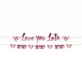 Letter banner Love you lots 1,5m