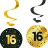 "16" swirls decoration 4pk