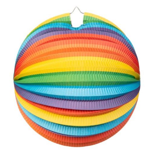 Rainbow papirlanterne rund Ø25cm