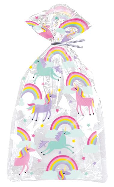 Cellofanposer unicorn 20pk