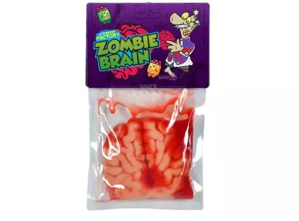 Zombie brain strawberry flavour gummy